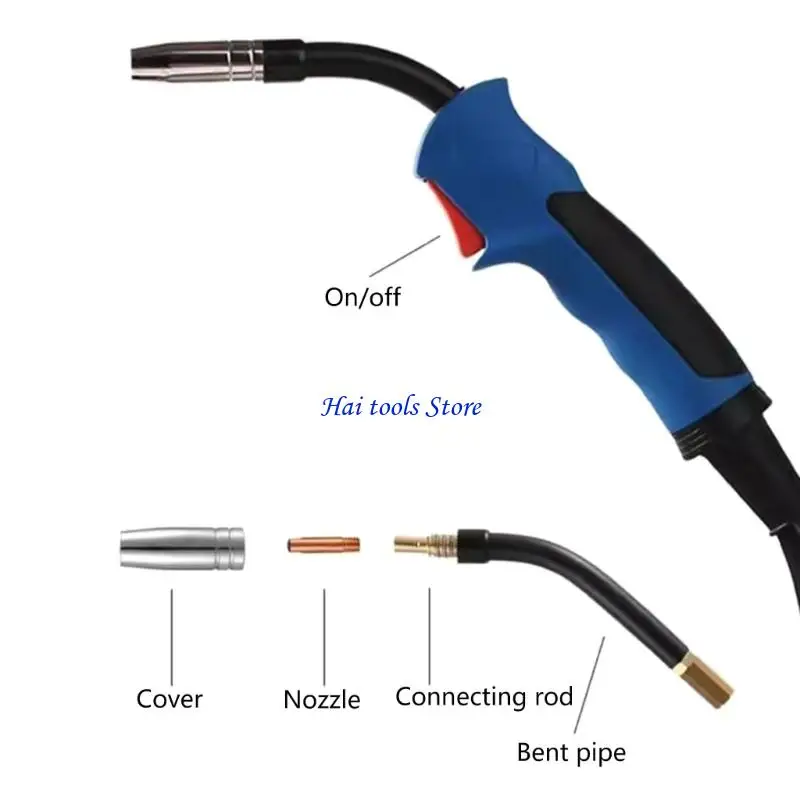 X37E Plastic Welding Tip Replacement Set Suitable With MB15AK Torch Sturdy And Heat Resistant Design Welding Equipment