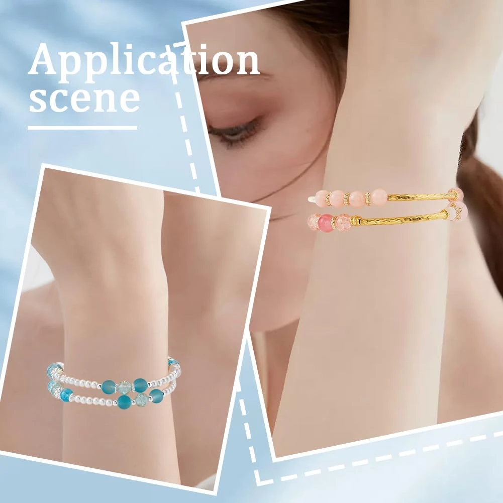 

ABUH-200 Loops Memory Wire Bracelet Bulk Jewelry Memory Wire Cuff Bangle Gold Silver Steel Beading Wires