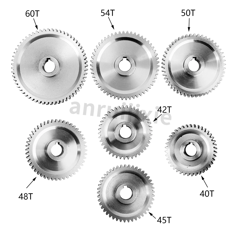 Imagem -02 - Conjunto de Engrenagens de Metal Métrico Sieg c1 & m1 & Grizzly M1015 & Compact & G0937 & Sogi M1150 & Ms-1 Engrenagens de Torno Peças