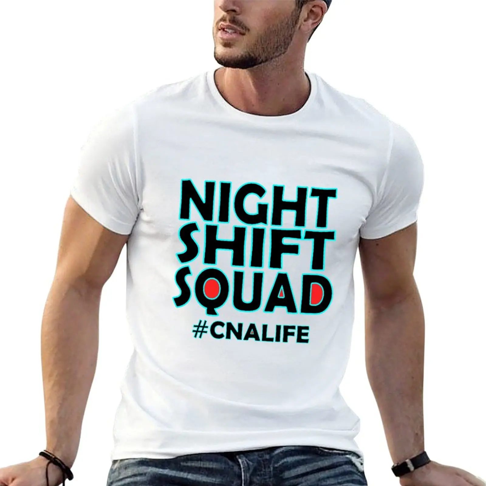 Night shift CNA T-Shirt Non-Shrink Basic Cotton T-Shirt