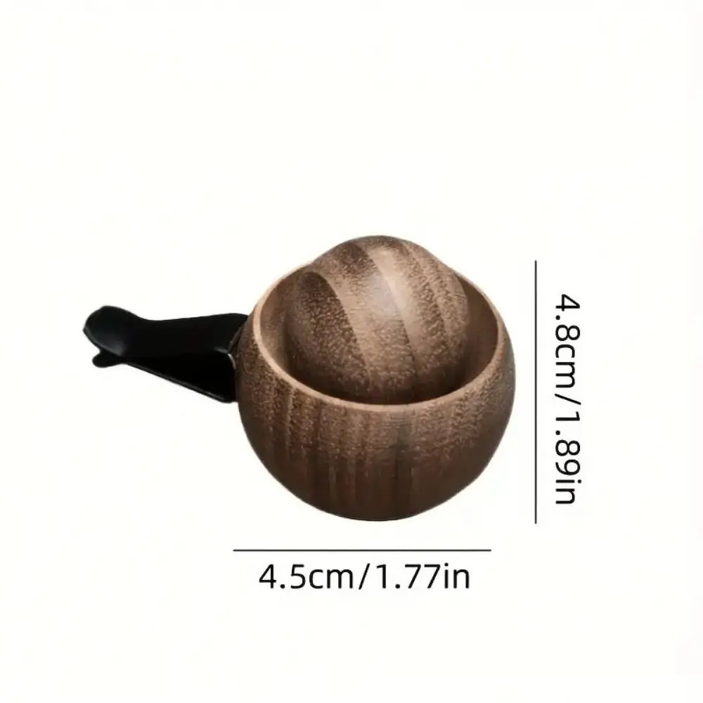 Handmade Car Air Freshener Diffuser Elegant Design Natural Black Walnut Essential Oil Diffuser Reusable Mini Size view 6