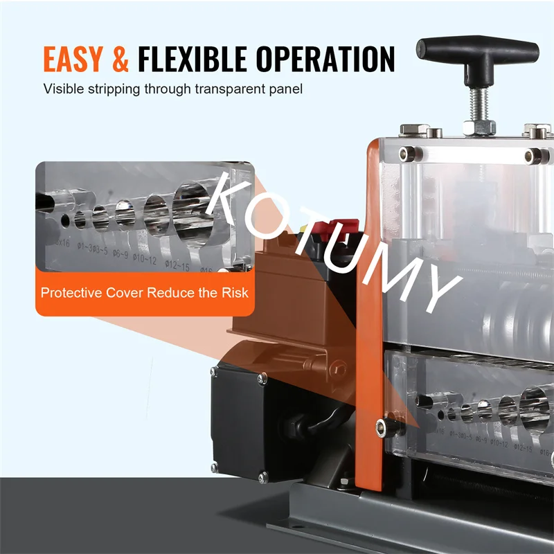Electric Wire Stripping Machine 60W 1.5-25mm  Stripping Depth   Electric Cable Stripping Machine Automatic Stripping Machine