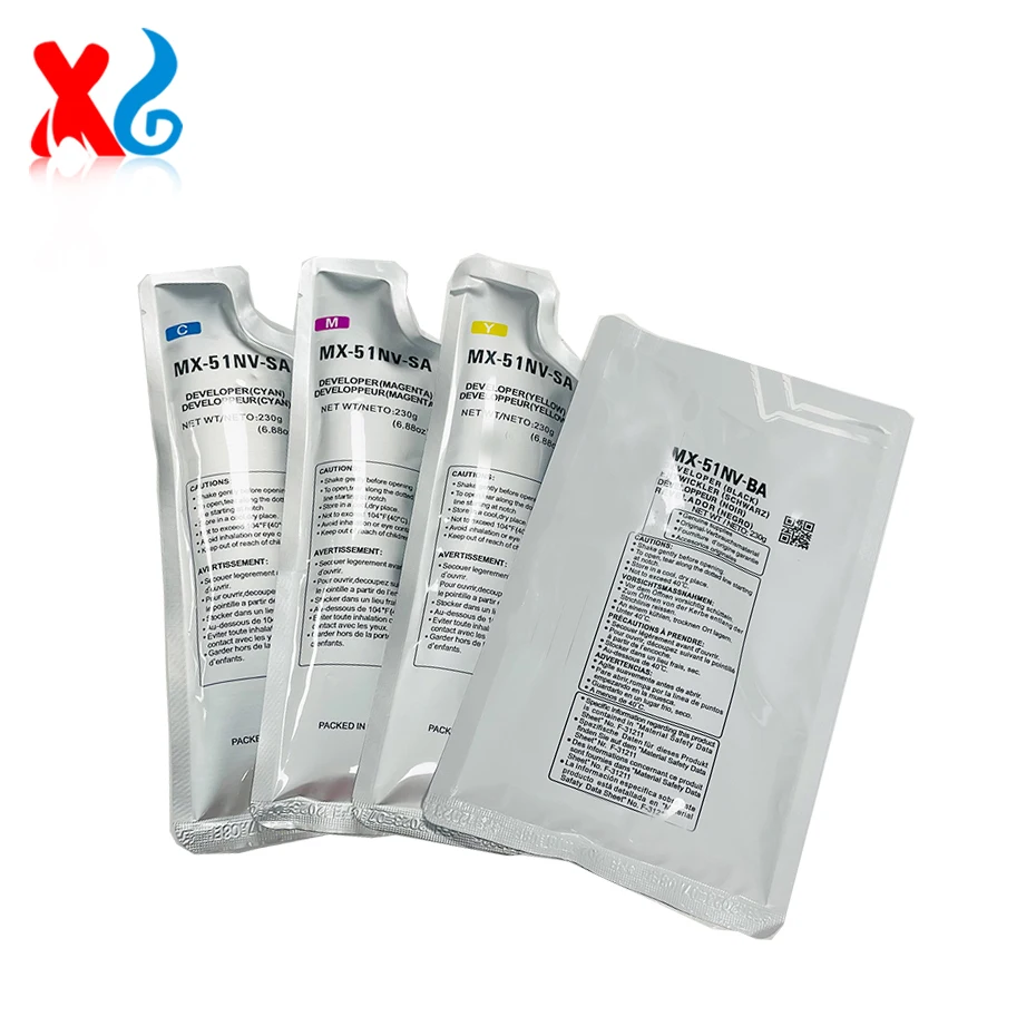 

230 г/пакет MX51 Совместимый новый порошок разработчика для Sharp MX4128 MX5128 MX4148 MX5148 4128 5128 4148 5148