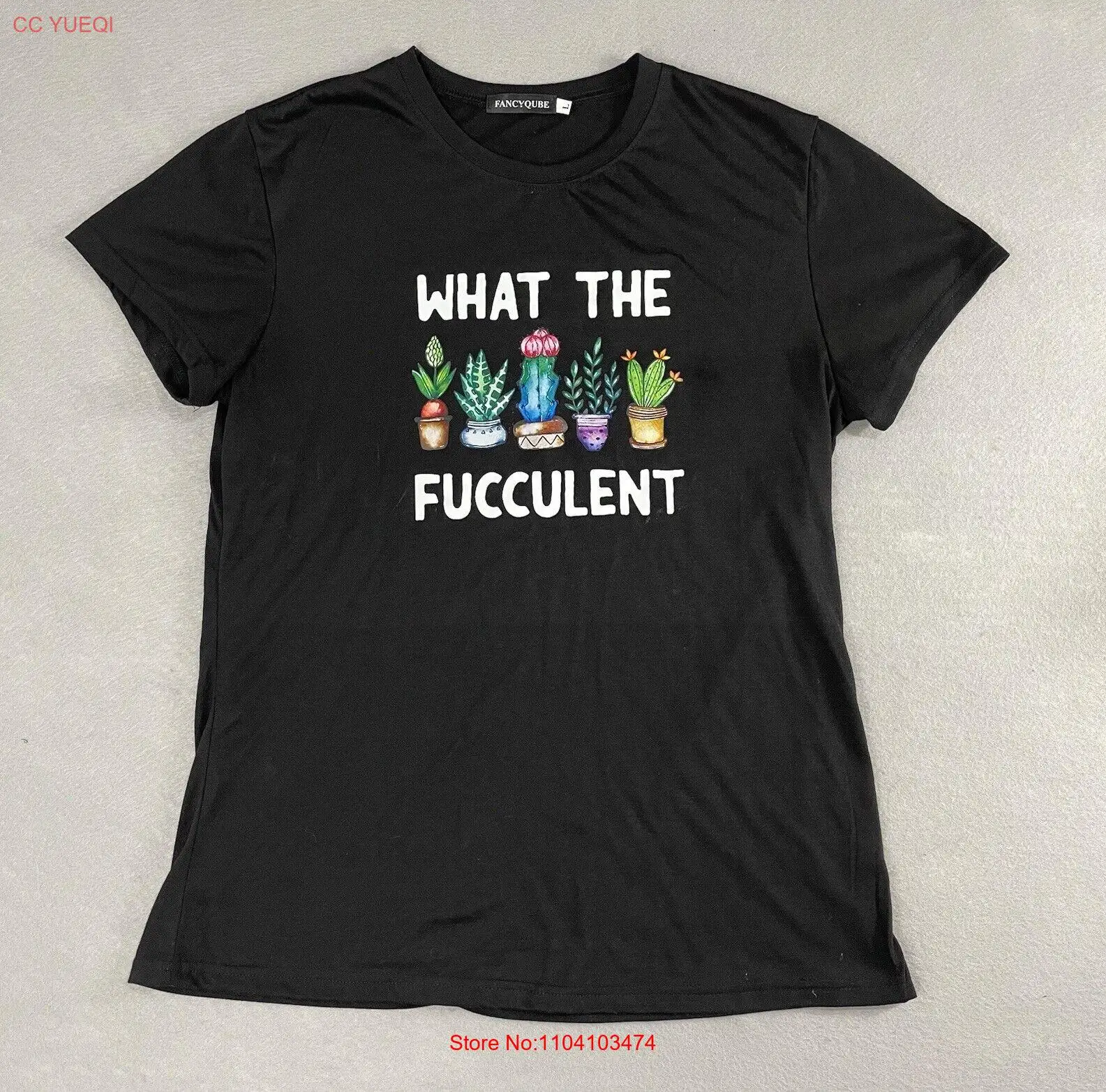 What The Fucculent Cactus Succulent Funny Plant L Garden Lovers Gift T-Shirt