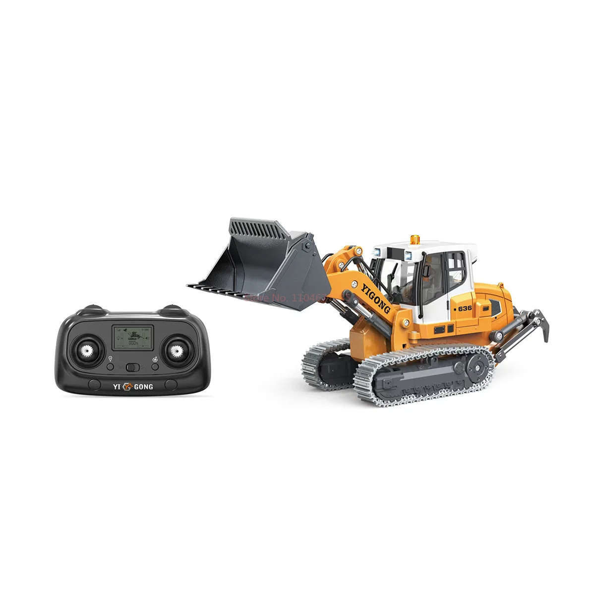 1:50 Desktop Remote Control Toy Car Screw Excavator Model Excavator Alloy Track Construction Vehicle Bulldozer Engineering Car - Image 5