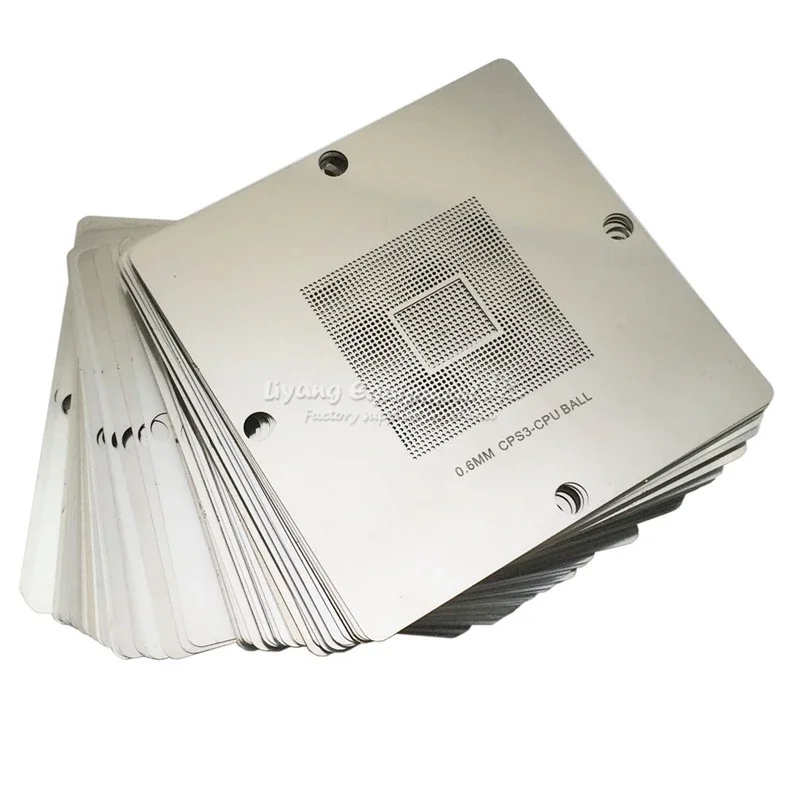 Estênceis Vga Bga 90×90 mm Estação de Retrabalho Reballing Estêncil Universal Kit de Reparo Ferramentas 12 Peças