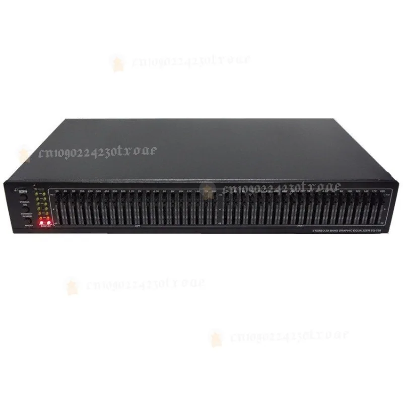 Ecualizador Estéreo Dual de 20 Segmentos, Amplificador, Preamplificador, Ecualizador de Tono, Agudos, Medios, Bajos, Ecualizador de 40 Bandas EQ-799