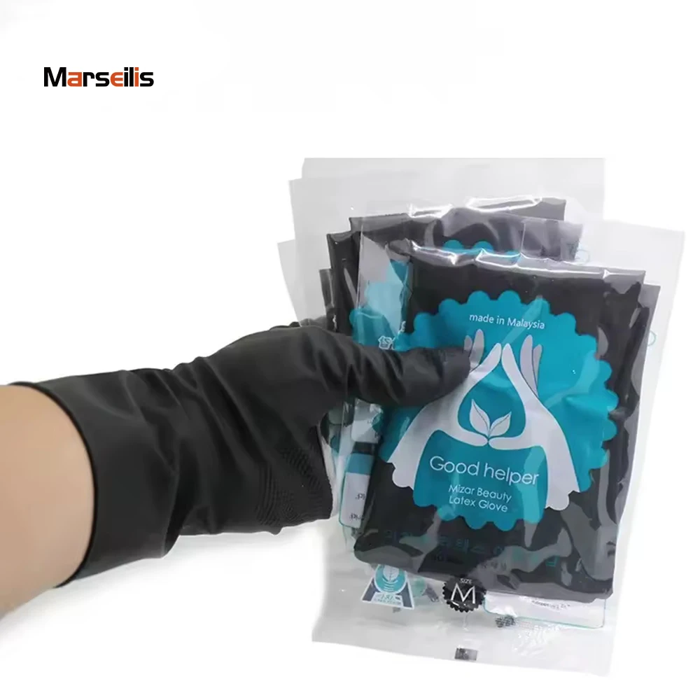 

10pcs Heat Resistant Gloves For Hair Thickened Hair Dye Rubber Gloves Hair Accessories Professional Barber Hair Washing Gloves