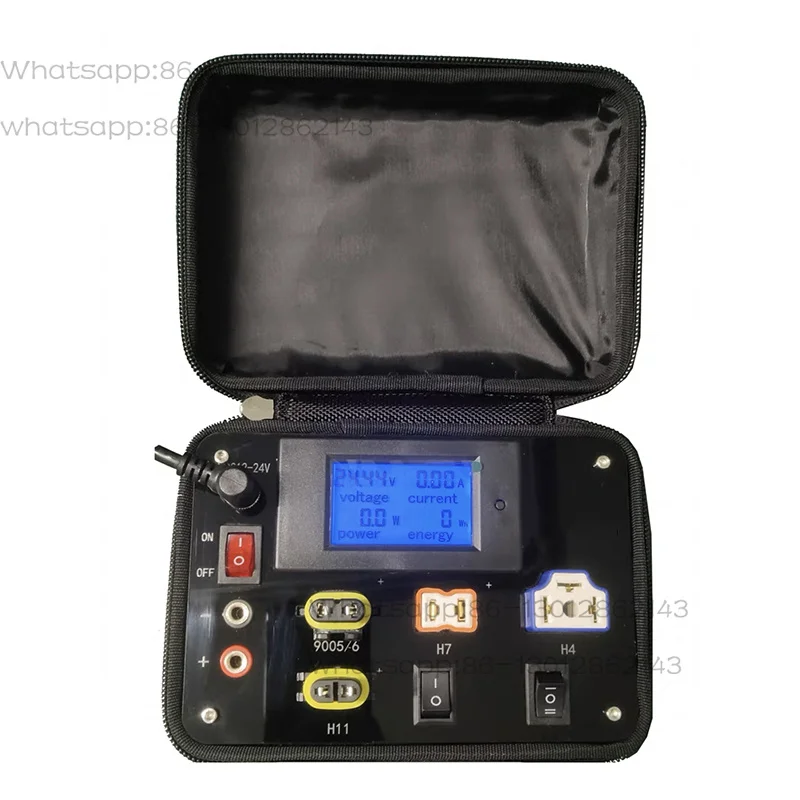 12V Portable LED Car Light Bulb Parameter Tester Box Automotive Modification Test Device
