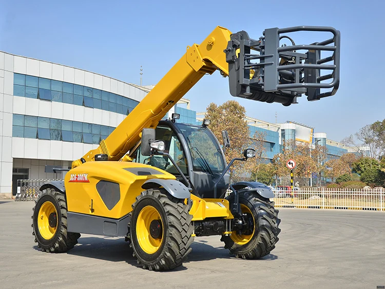 Custom Telescopic Forklift  Farm Telehandler with Quick Hitch for Bale Spears