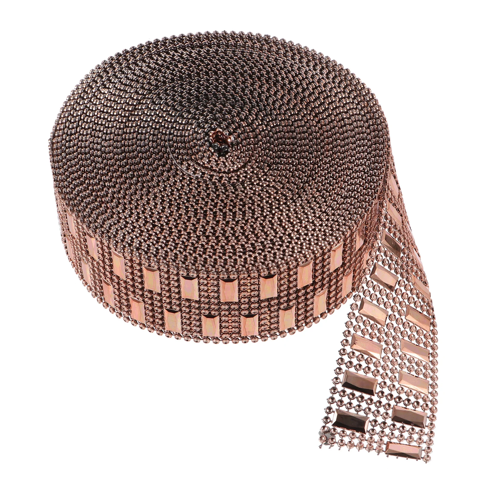 1ロール10ヤード8列ラインストーンダイヤモンドリボンDIYクラフト用品キラキラ装飾ウェディングパーティーフェイクジェムトリム手工芸品