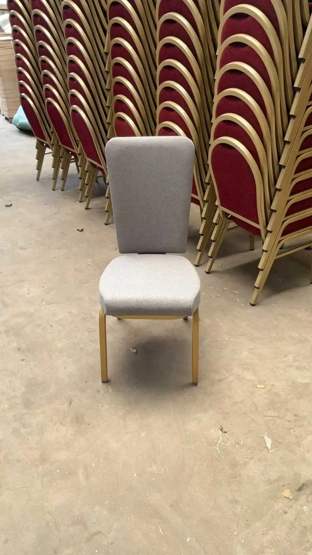 Metal Stackable Church Fabric  Chair Banquet Hotel Chair view 6
