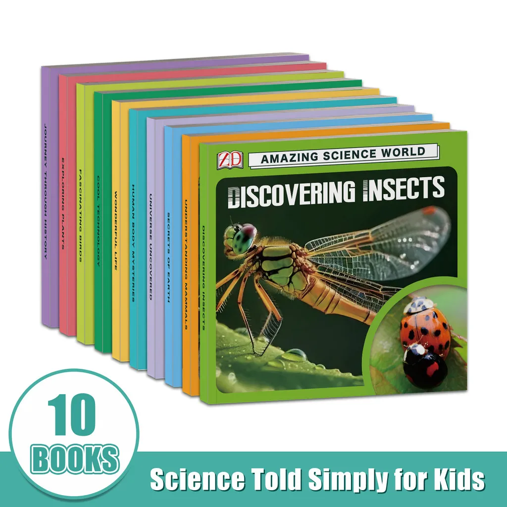 

Amazing Science World—10-Book Set|Children’s Science Collection•Complete STEM Picture Book Bundle|Discover Insects, Earth& More