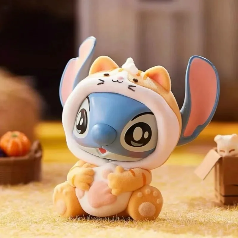 

In Stock Genuine Disney Stitch Animal Party Series Blind Box Toys Cute Mysteriou Box Flocking Fluffy Dolls Decor Birthday Gifts