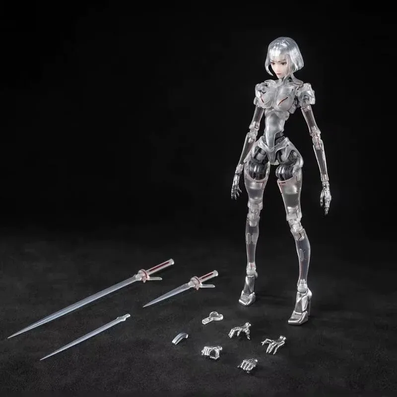 

ИИ-агент Bone Craft Maiden Type C1, полупрозрачная версия Суперподвижная фигурка-модель 1/12, настольное украшение, подарок для мальчиков