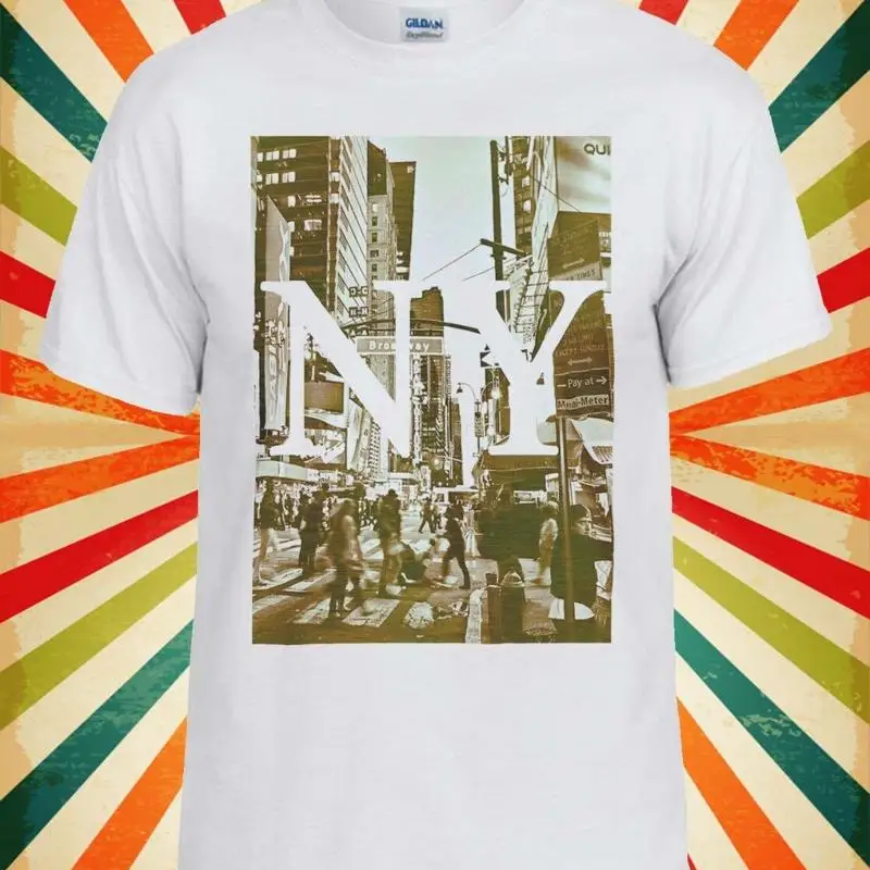 

Нью-Йорк, Нью-Йорк, ретро, винтажный крутой забавный мужской и женский жилет, майка, футболка унисекс 738