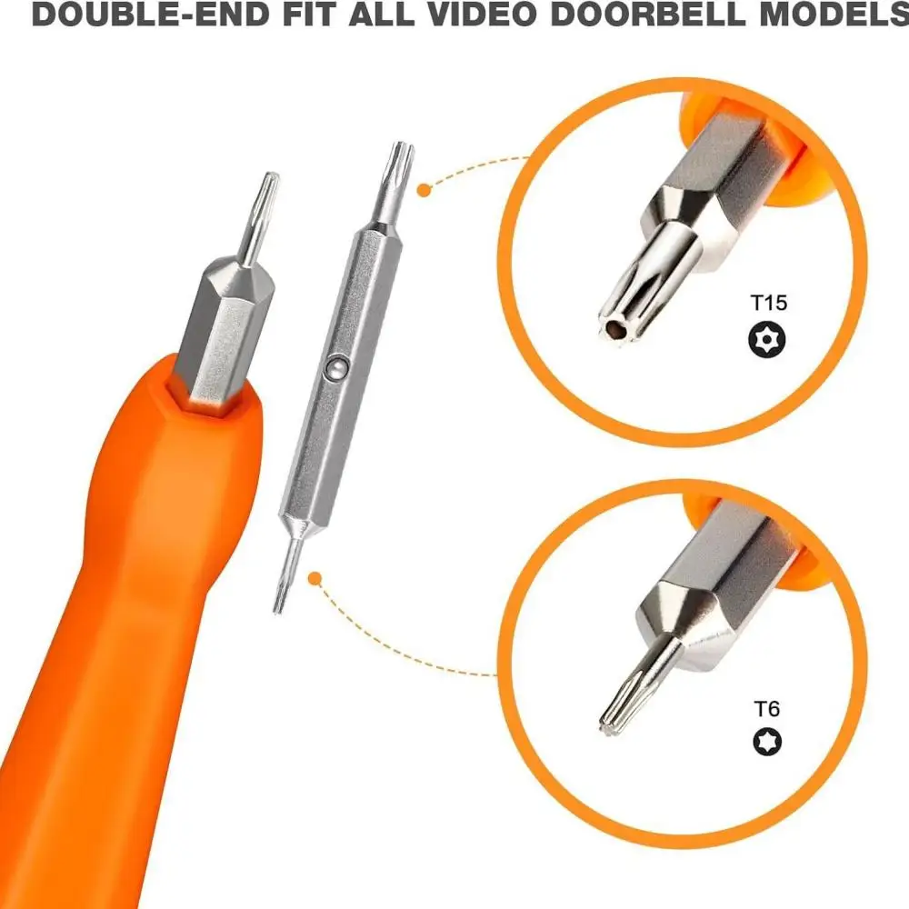 T6 T15 2 in 1 Screwdriver Set Special Disassembly Repair Tool Kit for Home Smart Doorbell Opening Screw Driver Bits image 2