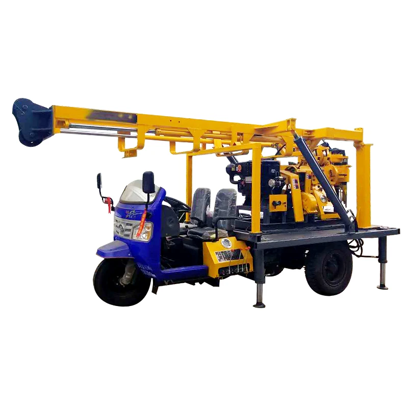 2025 جهاز حفر آبار المياه المثبت على الزاحف من النوع المتنقل 200 متر آلة الحفر الأساسية للاستكشاف