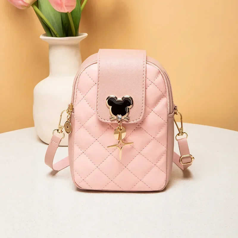 

Disney Mickey Mouse New Fashion Shoulder Bag Girls Boys children Cross Body Bag Coin Pursemessenger Mobile Phone Bag