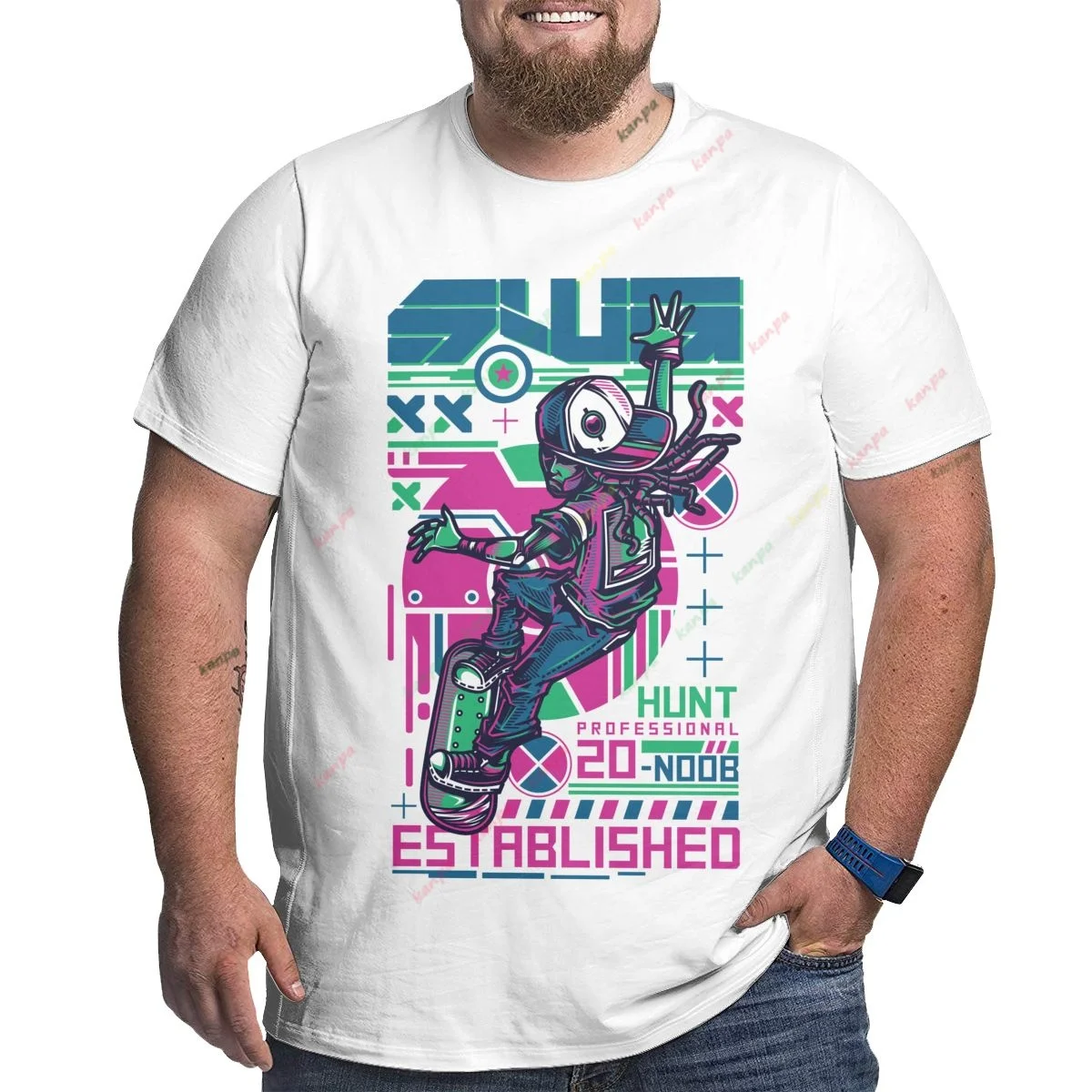 

Skater Boy Pattern Printed Vintage T-Shirt For Men Casual Round Neck Shirt Oversized Men's Clothing Sweatshirt 6XL