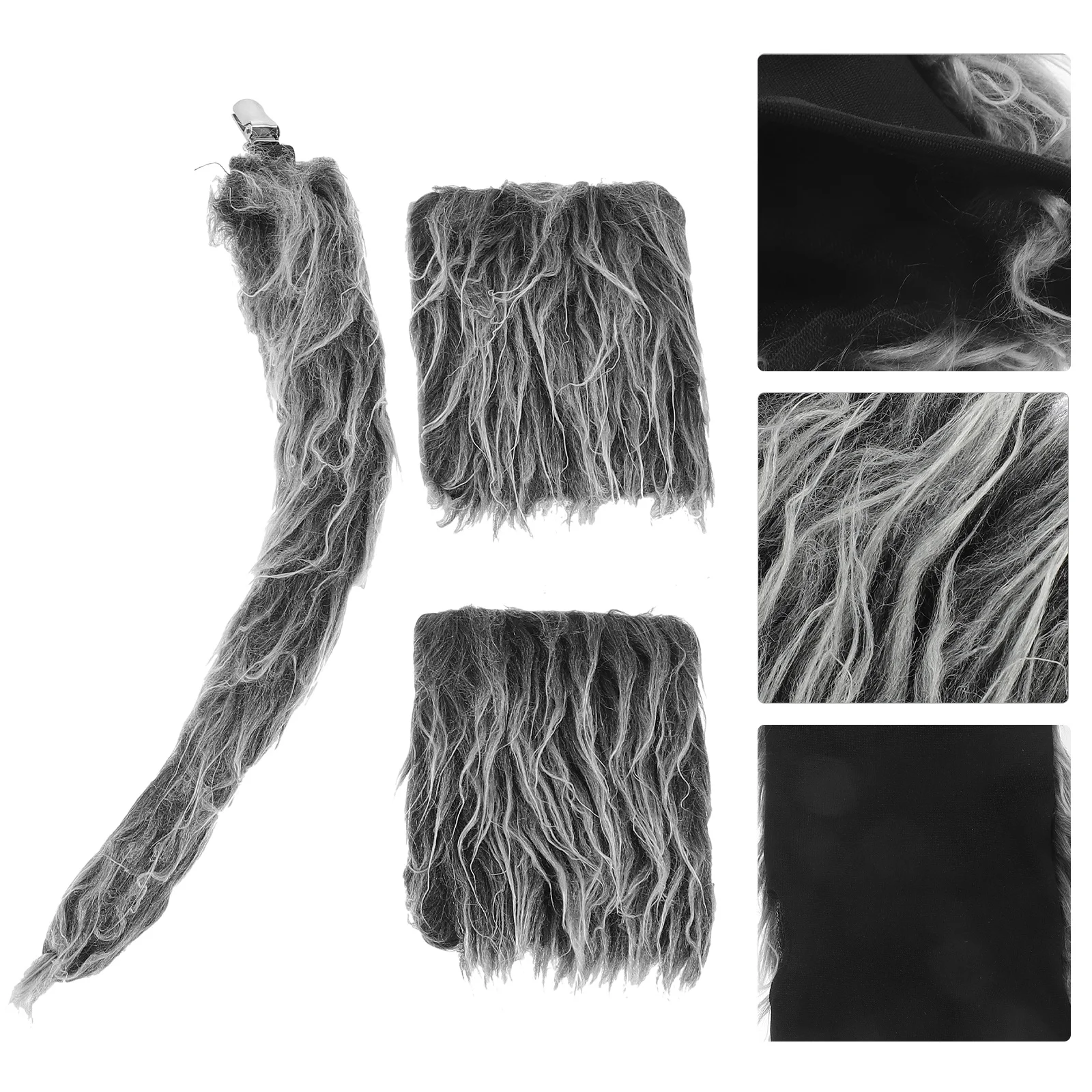 ชุดคอสเพลย์หมาป่า 1 ชุด พร้อมอุปกรณ์เสริม หางและถุงมือ สำหรับการแสดง งานปาร์ตี้ เทศกาล บทบาทสมมติ ถ่ายภาพ ชุดคอสเพลย์สัตว์