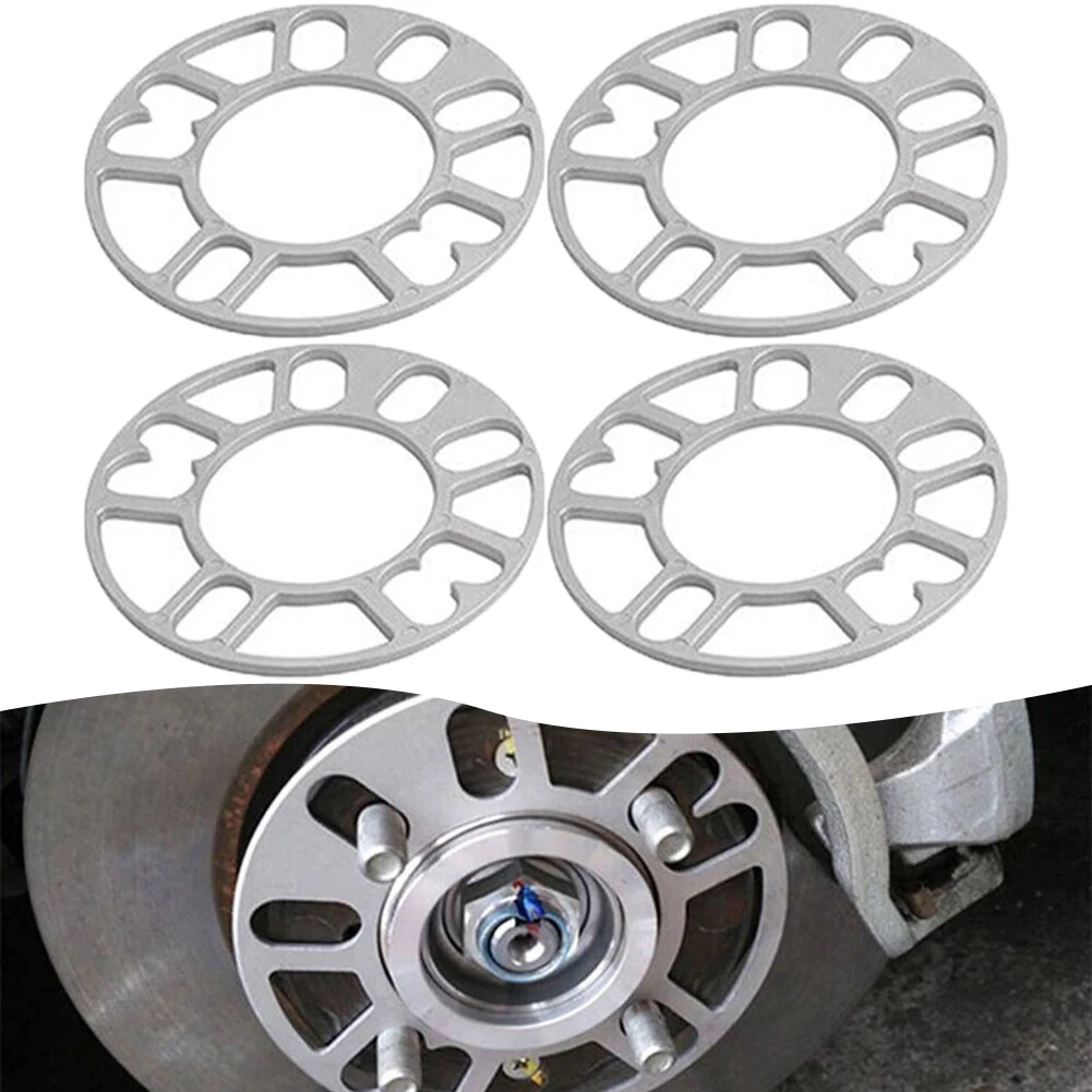 Long Lasting Alloy Aluminum Wheel Spacer Shims 5MM Thickness Ensures Smooth Driving Compatible with Various Vehicles