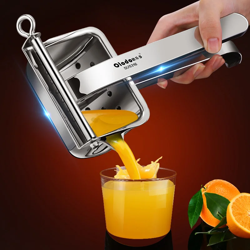 Manual juicer 316 stainless steel fruit juicer Orange red pomegranate special lemon squeezer for home use