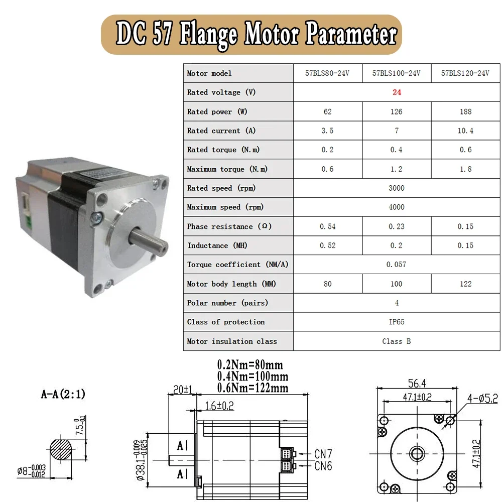 Servomotor todo en uno de 24V, 48V CC, accionamiento integrado, bajo voltaje, 42/57/86mm, Motor de 3000RPM, codificador absoluto de 17 bits con RS485