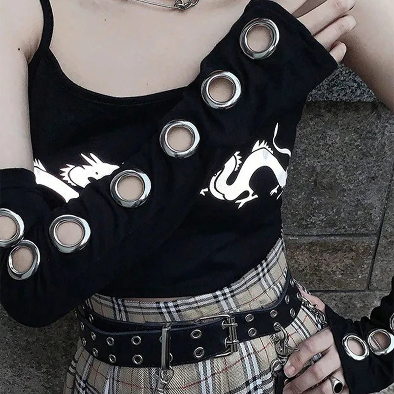 

1 piece of punk gloves for men and women, Gothic gloves, Halloween role-playing, carnival street costumes, accessories