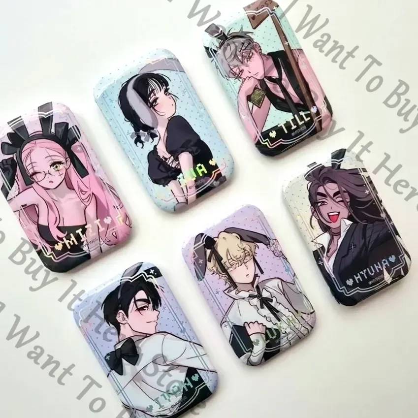 

Anime Alien Stage Hyuna Mizi Sua Till Luka Ivan Cosplay Cartoon Badge Accessory Widget Emblem Pendants Medal Brooch Mascot Gift