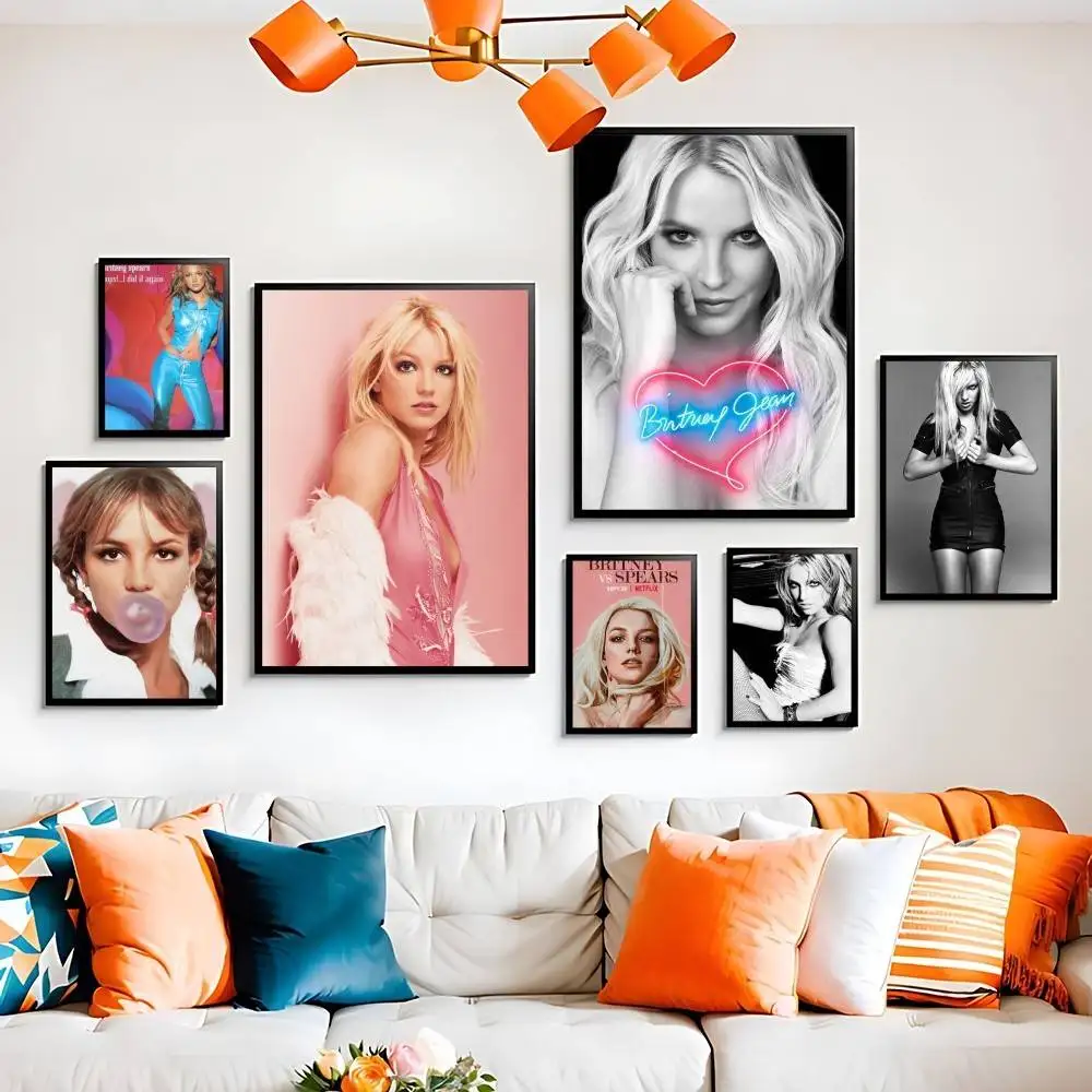 Britney Spears Poster Sticky Posters Waterproof Paper Sticker Coffee House Bar Home Decor