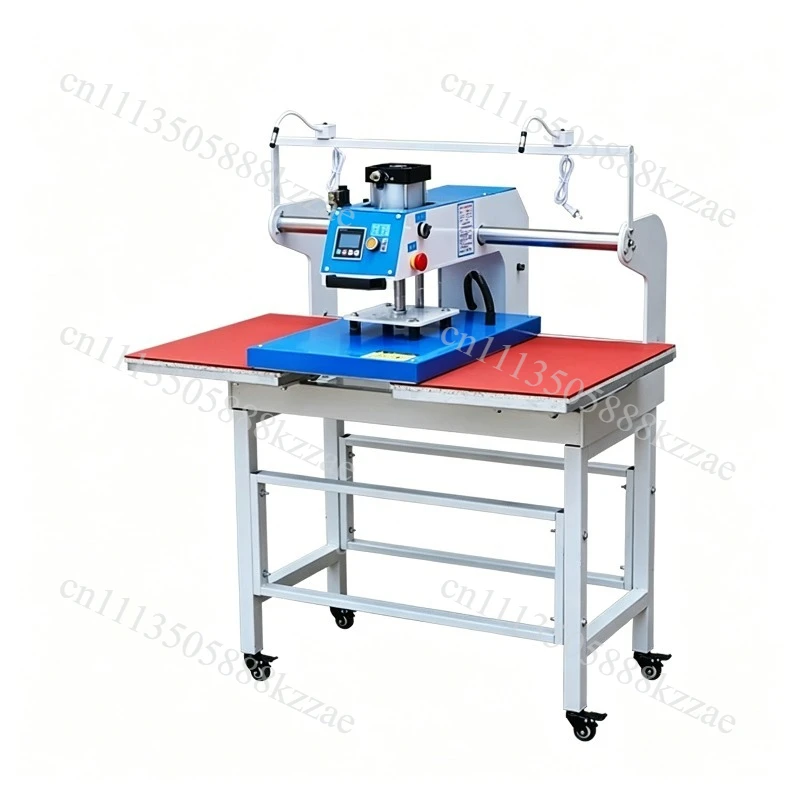 Dual Station Pneumatic Heat Transfer Machine Hot Drilling Hot Stamping Garment Press Machine
