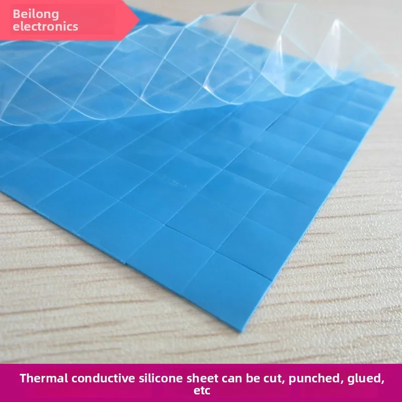 

Soft Silicone Thermal Pad (3.0W/mK) - High Heat Dissipation Grease Sheet, 12×12×1.0mm Thickness