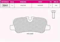 Store code: 3944 for the brake pad rear DISCOVERY IV (L319) for RANGE SPORT I (L320)