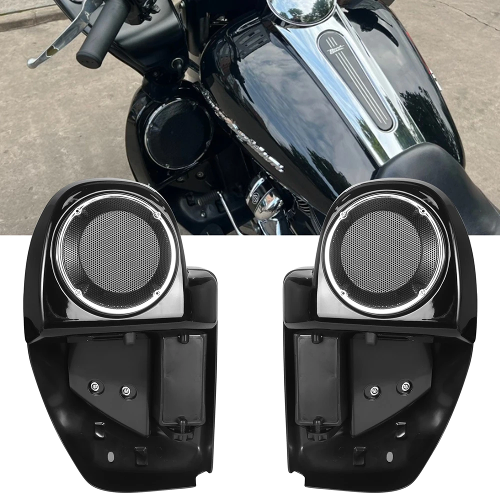 Motorrad Untere Entlüftet Verkleidung 6,5 "Lautsprecher Boxen Pod Für Harley Touring Road Glide Electra FLHX FLTRX FLHTK 2014-2024