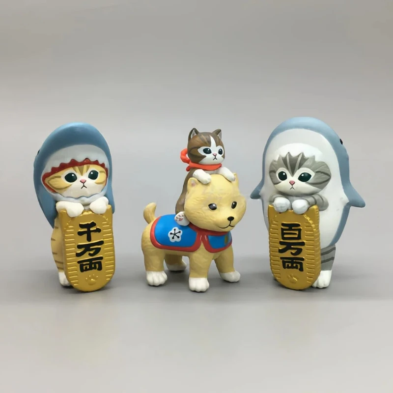 

Фигурка Mofusand Lucky Cat: Милая аниме-модель для декора спальни и рабочего стола, идеальный подарок для девочек на день рождения