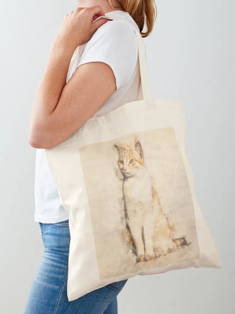 

Street Cat Watercolor II Tote Bag tote bag canvas bag luxury women hand bags Cloth