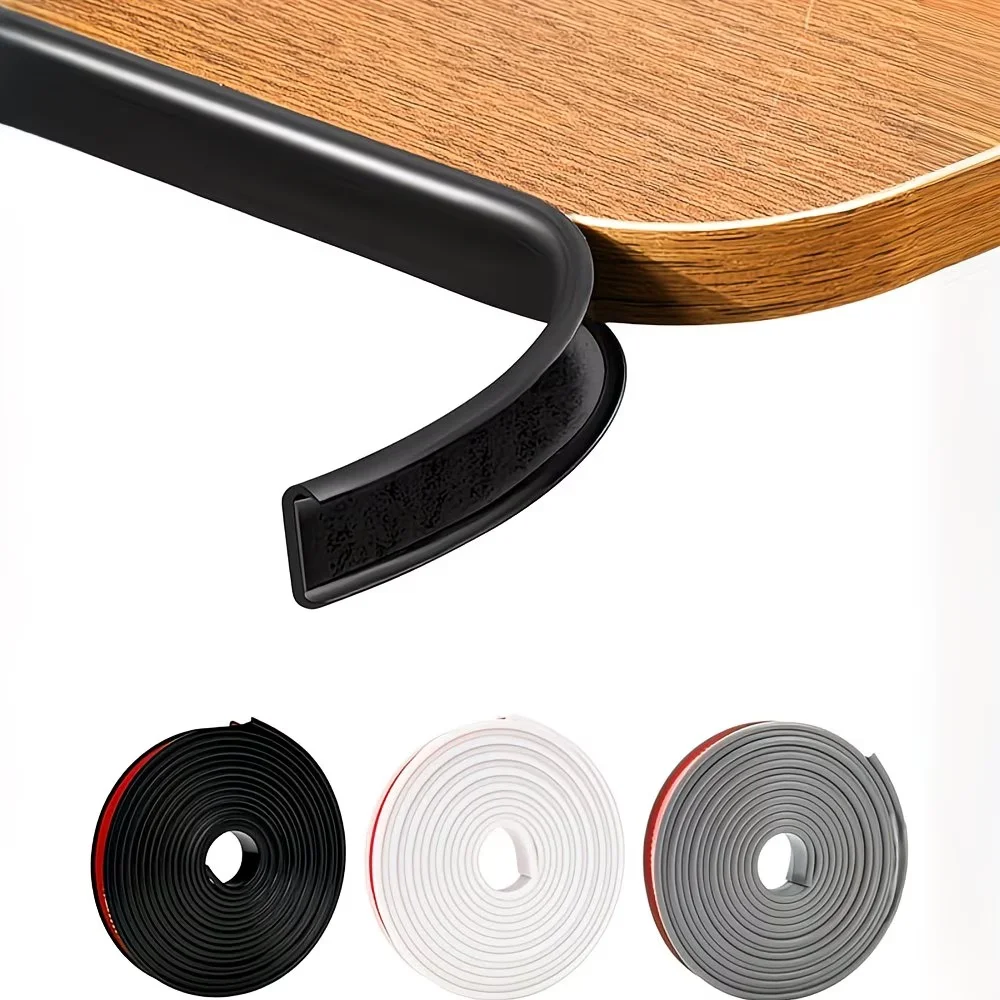 

1roll 5/10m U-shaped self-adhesive corner protection strip, suitable for tables, shelves, and furniture, easy to install