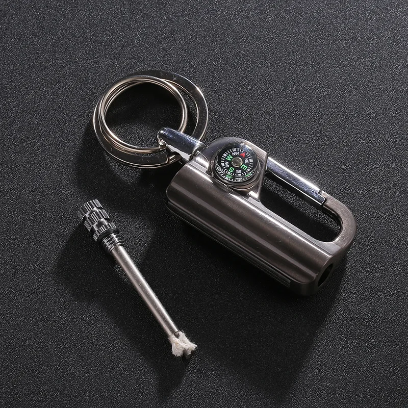 Retro Ten Thousand Matches Windproof Waterproof Metal cigarette lighter outdoors camping Igniter Cigarette accessories