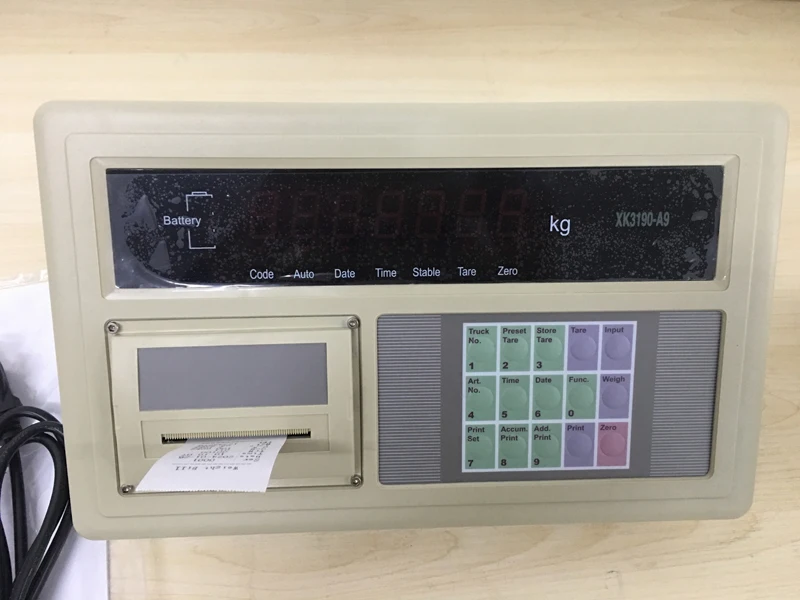 XK3190-A9P Electronic Truck Scale Weighing Indicator With Built-in Printer Battery Remove for air Shipping
