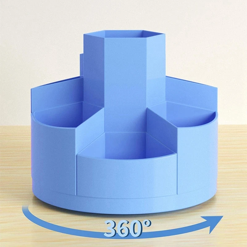 회전 펜 연필꽂이 책상 정리 연필 냄비 메이크업 브러쉬 홀더, 가정용 11 칸