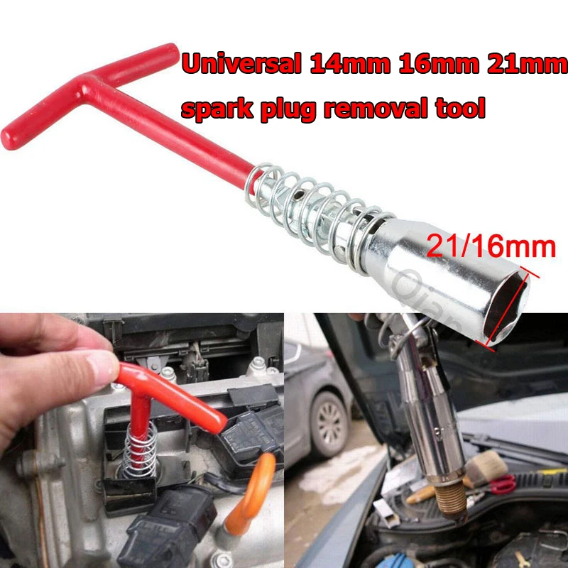 Universal 14mm 16mm 21mm Spark Plug Removal Tool Wrench 360° Spark Plug Removal With Magnetic Socket Wrench Tool