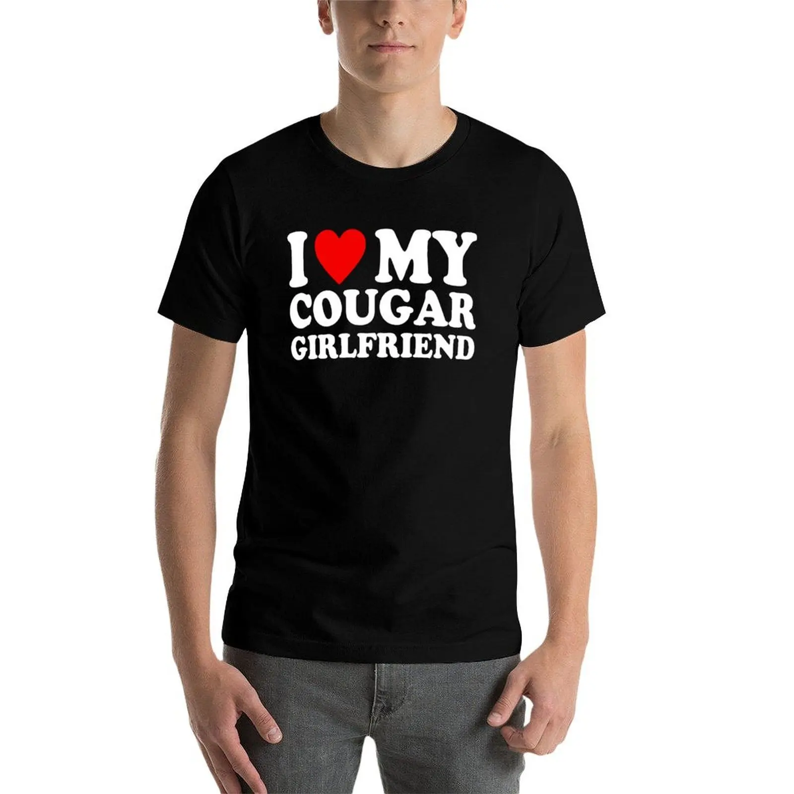 print shirt shirt designer Cougar shirt t My Girlfriend man Girlfriend custom Heart Cougar I t T-Shirt GF I My Love view 3