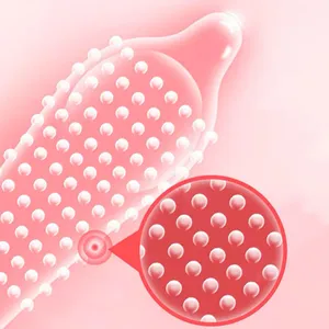 12 piezas de condones de puntos grandes para hombres de retraso eyaculación G mpiet punteado con manga manga natural condón de látex juguetes sexuales preservatif 8 Mejores condones gruesos de ventas - №3