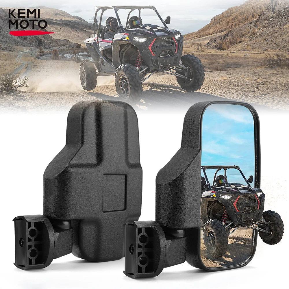 1.65-2 UTV Side Rearview Mirror Compatible with Polaris RZR PRO XP/XP4 1000 800 for Can-am Maverick X3 for Cfmoto for Arctic Cat