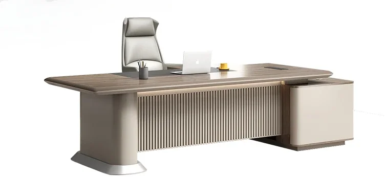 Fashionable Modern General Manager Office Desk and Chair Combination Large Bench Furniture