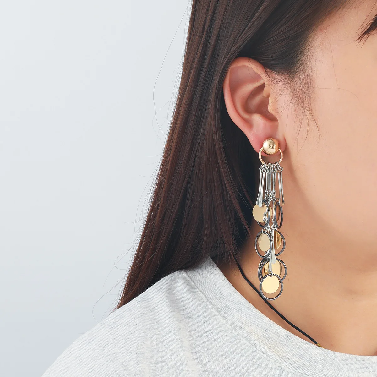 ZAA Vintage Women Jewelry Personalized Geomtreic Round Tassel Dangling Earrings Fashion Holiday Party Accessories Girl Gifts - Image 2