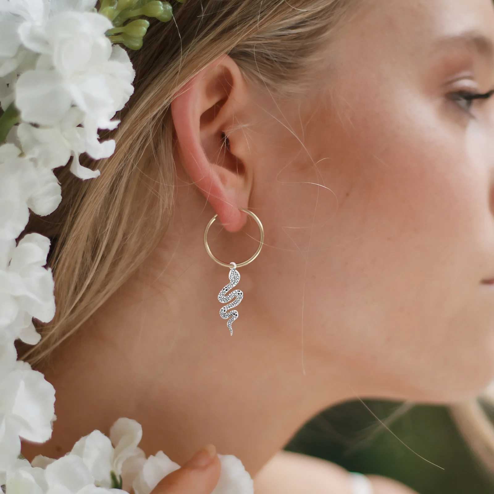 

30Pcs Snake Pendant Charm Vintage Zinc Alloy Animal Shape DIY Keychain Bracelet Necklace Earrings Jewelry Charms