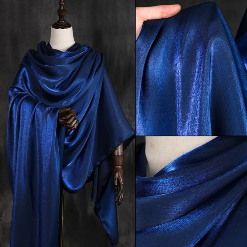 

Ткань для пошива одежды с эффектом градиентного перехода, имитация атласа, мягкая, глянцевая, для платьев, рубашек, свадебных нарядов, с эффектом имитации ацетатного сатина.