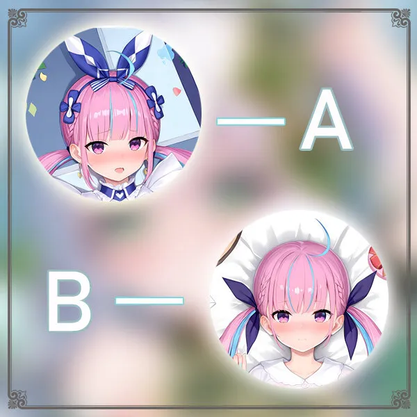 

Hololive Minato Aqua Anime Game Dakimakura Hing Body PillowCase Cushion Otaku Bed Linings Xmas